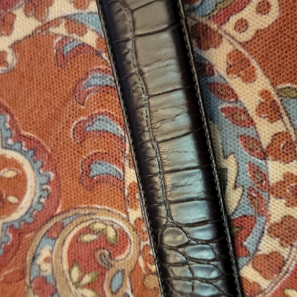 Lauren Ralph Lauren brown embossed leather Size L main image 7